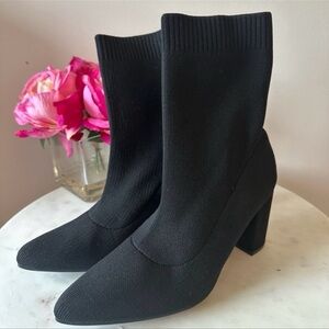 Black Sock Ankle Boots | Size 7